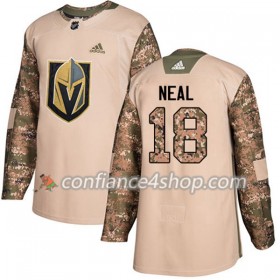 Adidas Maillot de Hockey Vegas Golden Knights James Neal 18 2017-2018 Camo Veterans Day Practice Authentic - Homme